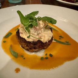 Off the menu appetizer with crab.