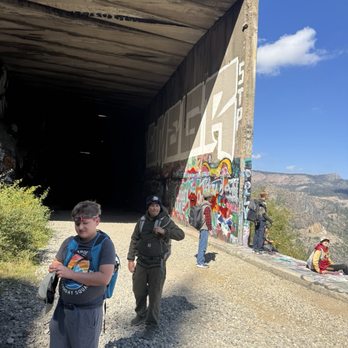 Donner Pass Railroad Tunnel Hike - The other end.  We made it!  One down, more to go! - Hiking Near Me - Truckee, California