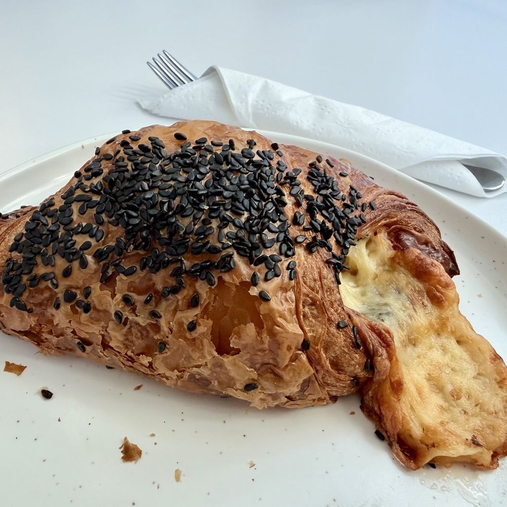 Chorizo and cheese croissant