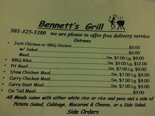 Menu photo 7 Bennett 5 Star Grill Clarksville, MD