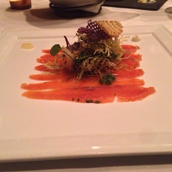 The Grill Room - Salmon carpaccio with caviar - Seafood Near Me - Whistler, British Columbia The Grill Room - Salmon carpaccio with caviar - Seafood Near Me - Whistler, British Columbia