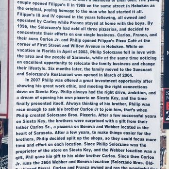 Solorzanos Pizzeria - Their story - Chicken Wings Near Me - Longboat Key, Florida