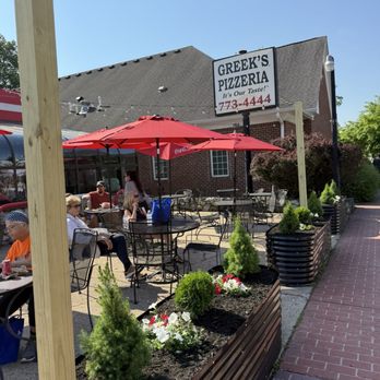 Greek's Pizzeria - Patio seating - Pizza Near Me - Noblesville, Indiana Greek's Pizzeria - Patio seating - Pizza Near Me - Noblesville, Indiana