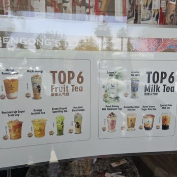 BenGong's Tea - Arcadia - Top drink menu - Bubble Tea Near Me - Arcadia, California