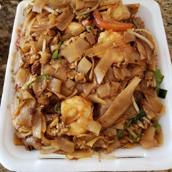 China Tango - Phad Kee Meo (drunken noodles with chicken and shrimp). It is a little spicy, but so delicious. - Chinese Near Me - Henderson, Nevada