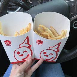 2 large fries... 2 large fries...