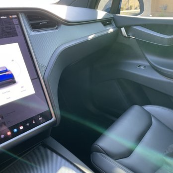 OzBraz - AFTER: Carbon fiber trim to interior of my Model X - Auto Customization Near Me - Chandler, Arizona