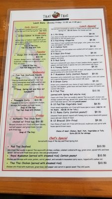 Menu photo 2 Thai Thai Restaurant Alpharetta, GA Menu photo 2 Thai Thai Restaurant Alpharetta, GA
