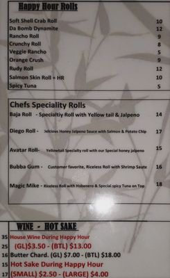 Menu photo 4 Tabu Sushi Bar and Grill El Cajon, CA Menu photo 4 Tabu Sushi Bar and Grill El Cajon, CA
