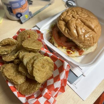 Hook And Ladder - Fried pickles & deluxe cheese burger - Burgers Near Me - Salt Lake City, Utah