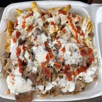 AustinMed Break - Combo Shawarma over Rice Plate - Food Trucks Near Me - Austin, Texas