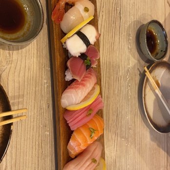Bengee Sushi - Chef Choice Nigiri Combo - Sushi Bars Near Me - Ontario, California Bengee Sushi - Chef Choice Nigiri Combo - Sushi Bars Near Me - Ontario, California