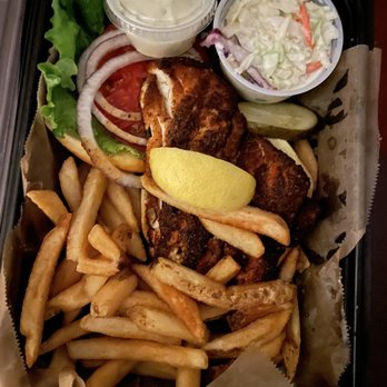 Spondivits - Corvina special fish of the day offered as sandwich, salad or entree. Sandwich w/coleslaw, toppings, tartar & missing "special" sauce. - Seafood Near Me - East Point, Georgia Spondivits - Corvina special fish of the day offered as sandwich, salad or entree. Sandwich w/coleslaw, toppings, tartar & missing "special" sauce. - Seafood Near Me - East Point, Georgia