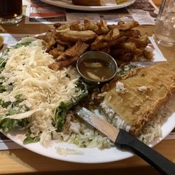 Chez Marso - Fish and chips with Caesar Salad