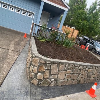 Best In Concrete Services - Driveway was extended as well, giving everything a nice clean look. - Masonry/Concrete Near Me