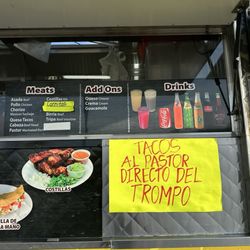 Meat menu