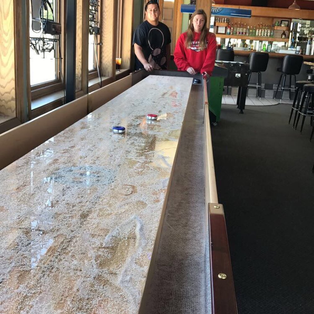 Gingerz Sportz Pub And Grill - The expensive shuffle board table. - American Near Me - Milwaukee, Wisconsin Gingerz Sportz Pub And Grill - The expensive shuffle board table. - American Near Me - Milwaukee, Wisconsin