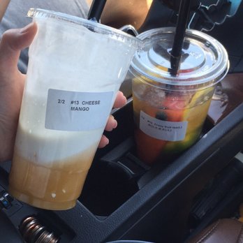 Boba Tree - Cheese mango with my favorite creama!crazy fruit tea are what you are looking for in summer,they upgrade the size but still the same price. - Coffee & Tea Near Me - Mesa, Arizona Boba Tree - Cheese mango with my favorite creama!crazy fruit tea are what you are looking for in summer,they upgrade the size but still the same price. - Coffee & Tea Near Me - Mesa, Arizona