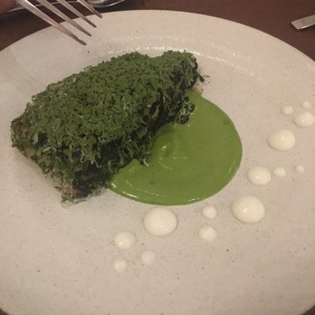 Senia - Charred cabbage. - Cocktail Bars Near Me - Honolulu, Hawaii