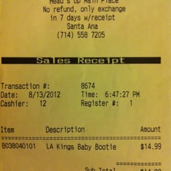 Head's Up - No refund policy...buyer beware.