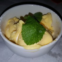Yummy mango sorbet! Yummy mango sorbet!