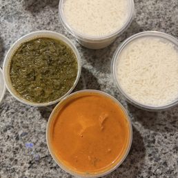 Palak Paneer and Butter Chicken