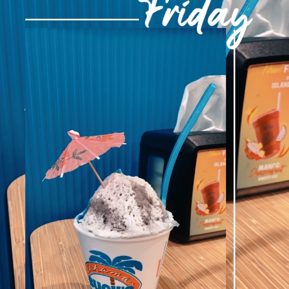 Bahama Buck's - Phoenix, E Greenway Road - a cup of ice cream on a table - Shaved Ice Near Me - Phoenix, Arizona