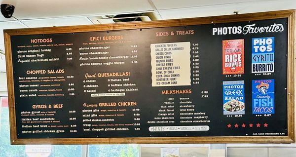 Menu photo 2 Photo's Hotdogs Palatine, IL Menu photo 2 Photo's Hotdogs Palatine, IL