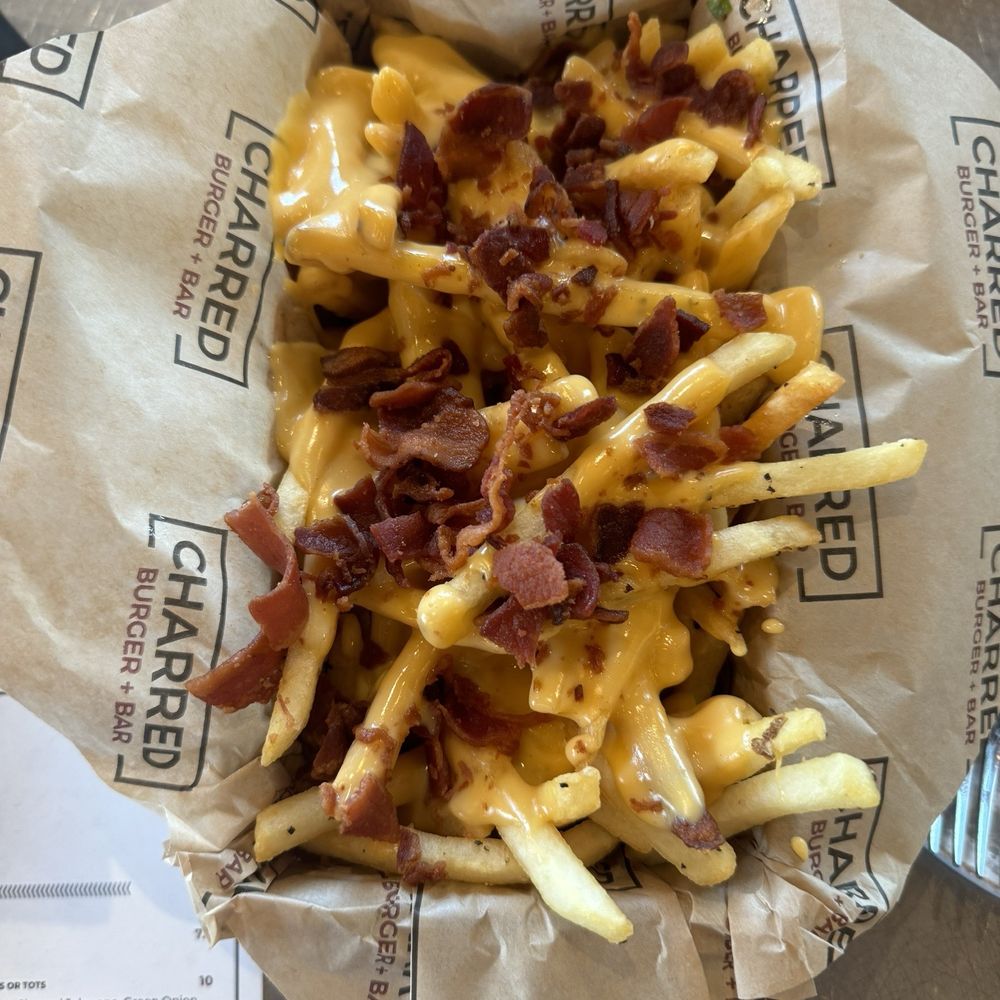 Charred Burger + Bar - Cheese Fries with Bacon - Burgers Near Me - Omaha, Nebraska