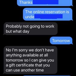 Bluwave Boat Rental - Text message from Rick