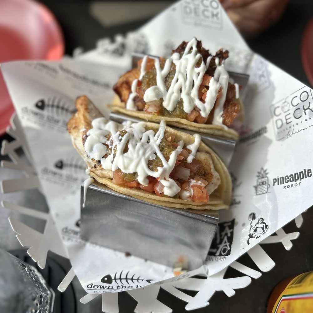 Coco Deck - Fish tacos - Mexican Near Me - Lahaina, Hawaii