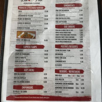 La Tia Peruvian Cuisine - Menu - Peruvian Near Me - Atlantic City, New Jersey