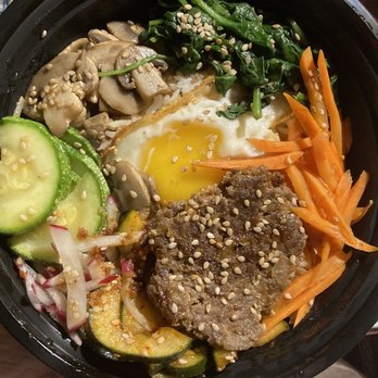 WEH? Asian Fusion - Listed as loco moco/bibimsalog, it's akin to Mr R's adored bi bim bop & comes w hot sauce BUT you can order w adobo/beef gravy - Filipino Near Me - Austin, Texas WEH? Asian Fusion - Listed as loco moco/bibimsalog, it's akin to Mr R's adored bi bim bop & comes w hot sauce BUT you can order w adobo/beef gravy - Filipino Near Me - Austin, Texas