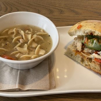 Panera Bread - Homestyle Chicken Noodle Soup and Chipotle Chicken Avo Melt - Sandwiches Near Me - Downers Grove, Illinois