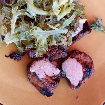 Gary Rack’s Farmhouse Kitchen - Blue Crumble Encrusted Filet - Bars Near Me - Delray Beach, Florida