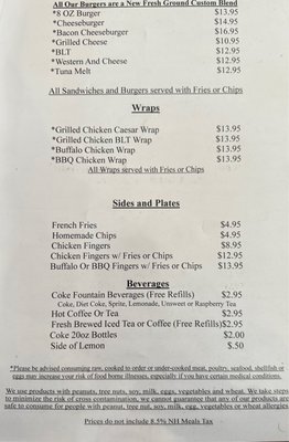 Menu photo 4 Lino's Restaurant Sanbornville, NH Menu photo 4 Lino's Restaurant Sanbornville, NH