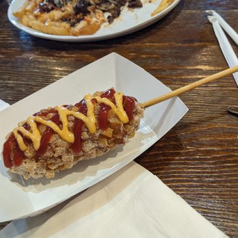 T-Town Cafe - Potato cheese dog and bulgogi fries - Desserts Near Me - Tacoma, Washington T-Town Cafe - Potato cheese dog and bulgogi fries - Desserts Near Me - Tacoma, Washington