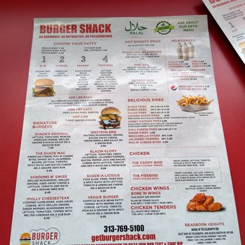 Burger Shack - Menu - Burgers Near Me - Dearborn Heights, Michigan Burger Shack - Menu - Burgers Near Me - Dearborn Heights, Michigan