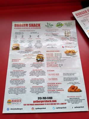 Menu photo 3 Burger Shack Dearborn Heights, MI Menu photo 3 Burger Shack Dearborn Heights, MI