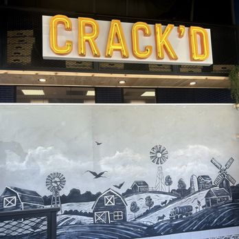 Crack'd Kitchen & Coffee - Sign when you walk in - Coffee & Tea Near Me - Burlington, Massachusetts