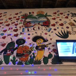 Murals at the restaurant