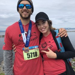 Advanced Orthopaedics - Post marathon picture after 9 surgeries!