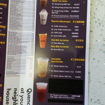 One Tea House - Font on their takeout menu makes it a little hard to read - Bubble Tea Near Me - Modesto, California One Tea House - Font on their takeout menu makes it a little hard to read - Bubble Tea Near Me - Modesto, California