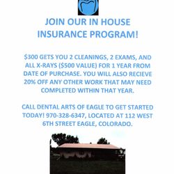 Todd H Shainholtz, DDS - Dental Arts of Eagle - No insurance no problem we have a plan just for you.
