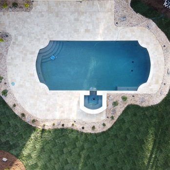 Newland Landscaping - an aerial view of a pool - Landscape Architects or Designers Near Me Newland Landscaping - an aerial view of a pool - Landscape Architects or Designers Near Me