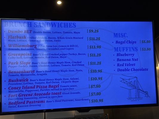 Menu photo 1 Brooklyn Bagel The Colony, TX