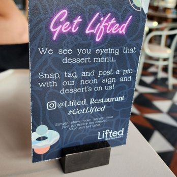Lifted Restaurant - Free dessert - New American Near Me - Boston, Massachusetts