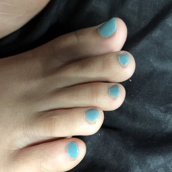 Salon By Armani - Reg. Pedicure taken three days after the visit, however the missing spots of color on the corners has been there since the first day - Hair Salons Near Me - Great Neck Plaza, New York Salon By Armani - Reg. Pedicure taken three days after the visit, however the missing spots of color on the corners has been there since the first day - Hair Salons Near Me - Great Neck Plaza, New York