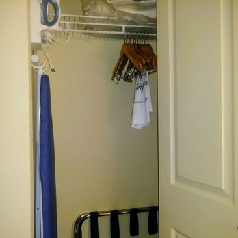 Larkspur Landing - Sunnyvale - Picture of the closet in the studio room, iron and ironing board included - Hotels Near Me - Sunnyvale, California