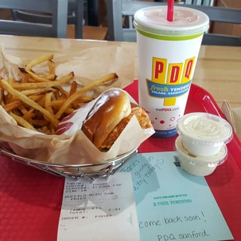 PDQ Chicken - Buffalo tender sandwich with fries - Chicken Shop Near Me - Sanford, Florida PDQ Chicken - Buffalo tender sandwich with fries - Chicken Shop Near Me - Sanford, Florida